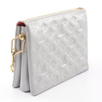 Louis Vuitton Shoulder Bag Cousin PM Silver Gray Leather — view 2