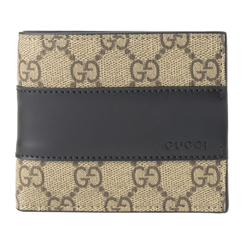 Gucci Coin Case GG Supreme Beige Black