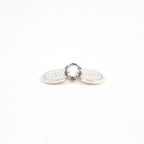 Hermes Eclipse Evelyne AG 925 H Logo Motif Perforated Oval Pendant Top Silver — view 8