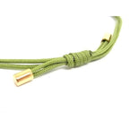 Fendi Leather Bracelet Accessory Women Green and Gold Aw5352 — view 3