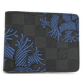 Louis Vuitton Portefeuille Leather Under Bifold Wallet Damier Graphite