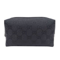 Gucci Pouch GG Canvas Black Makeup Case Logo Adult