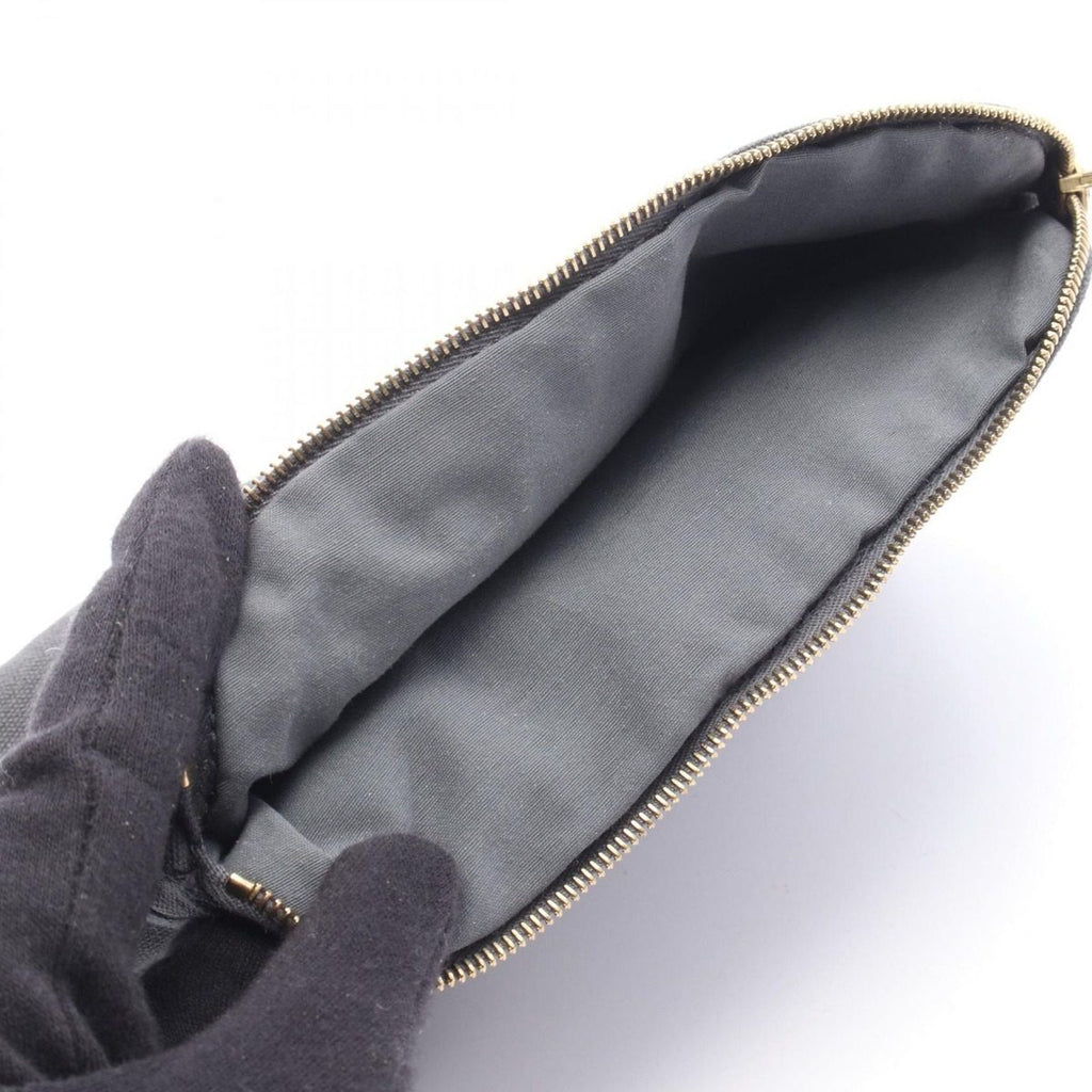 Hermes Pouch Bolide 20 Gray Canvas Leather Mini — view 5