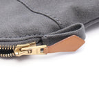 Hermes Pouch Bolide 20 Gray Canvas Leather Mini — view 7