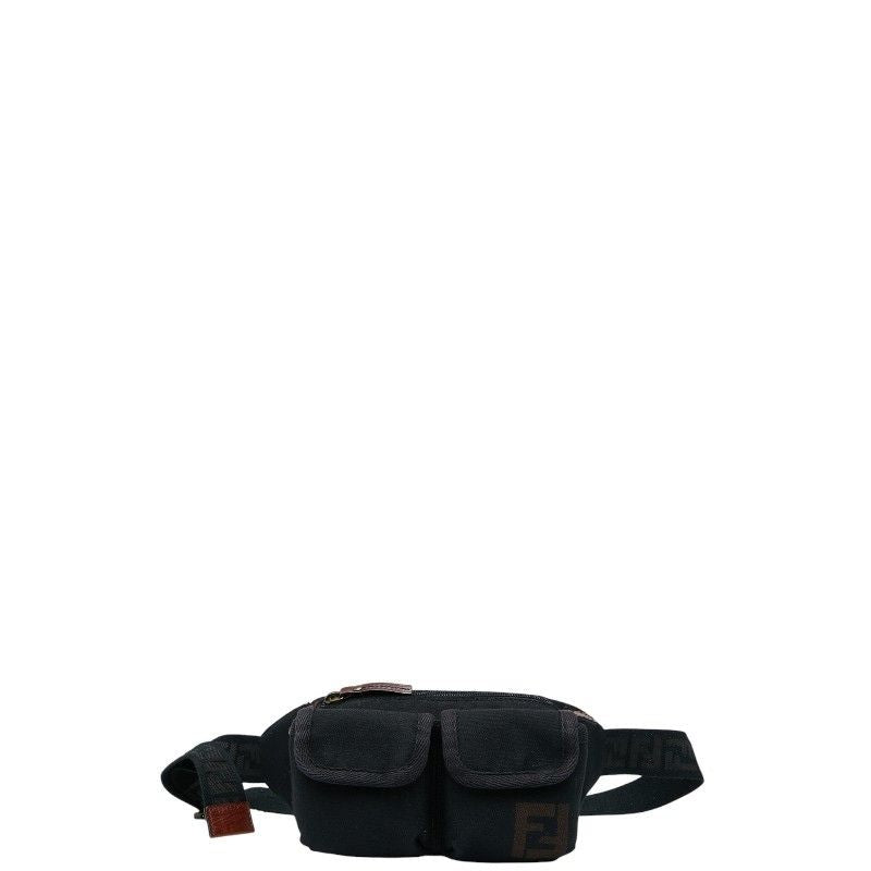 Fendi Zucca 7 Va149 Black Canvas