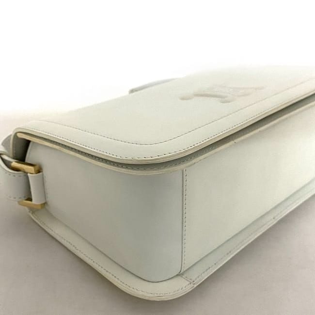 Celine Semishoulder Bag White Triomphe Cuir — view 6