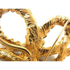 Saint Laurent Yves Vintage Pin Brooch Pin Badge Gold — view 4