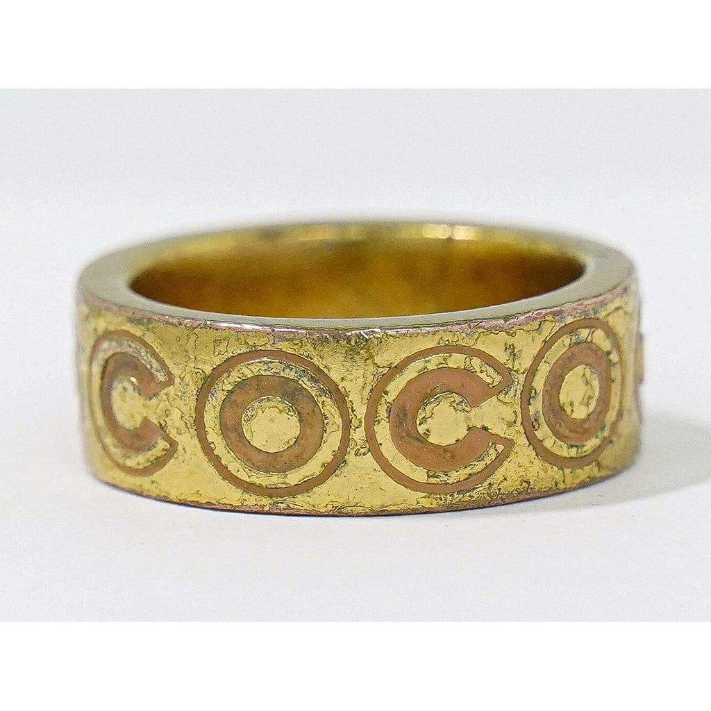 Chanel Coco Logo Ring Gold Plated — view 2