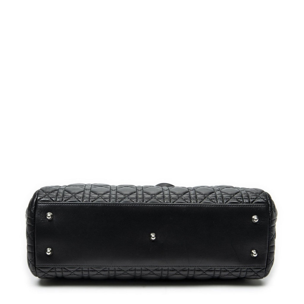 Dior Soft Shopping Tote Black Cannage Lambskin Leather — view 6