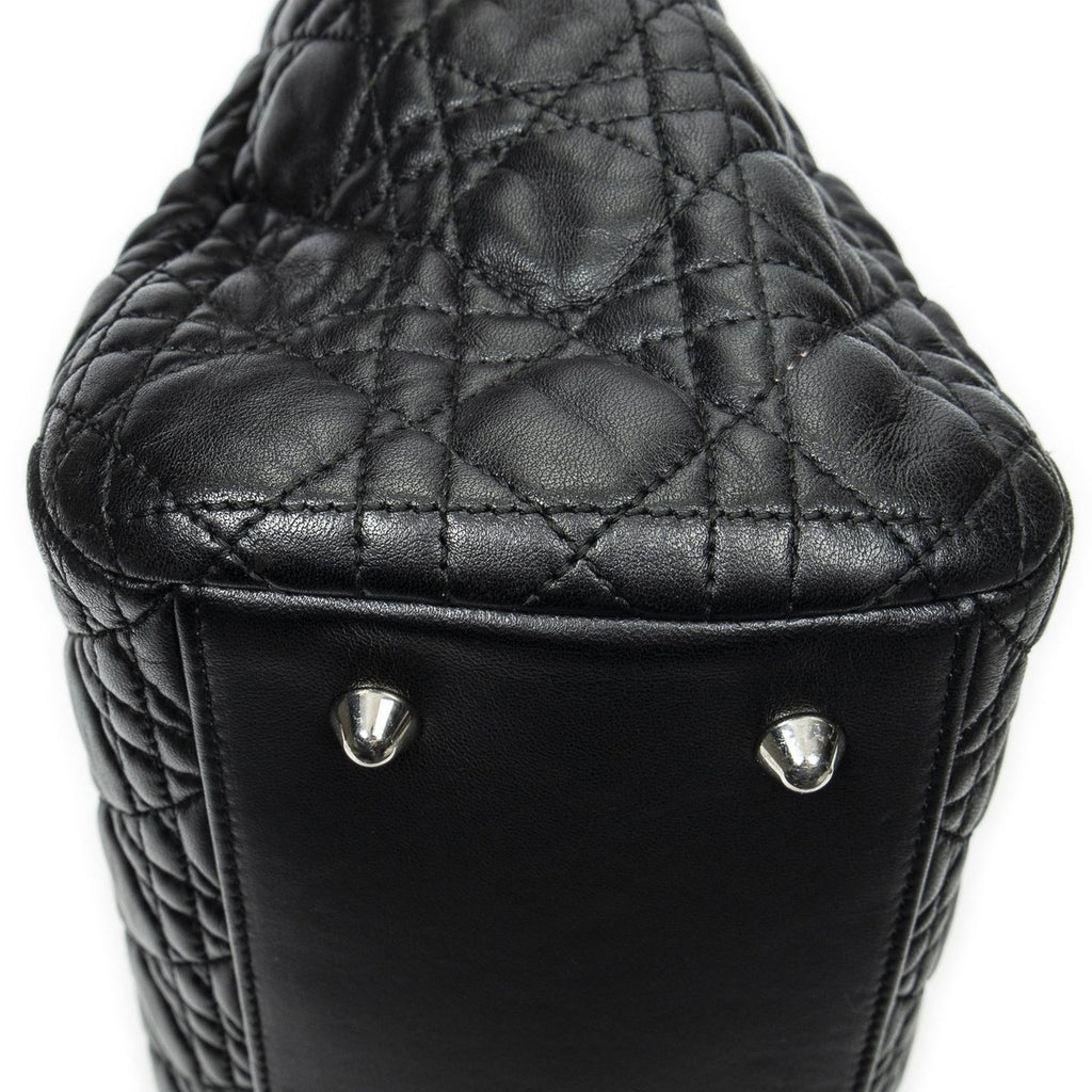 Dior Soft Shopping Tote Black Cannage Lambskin Leather — view 7