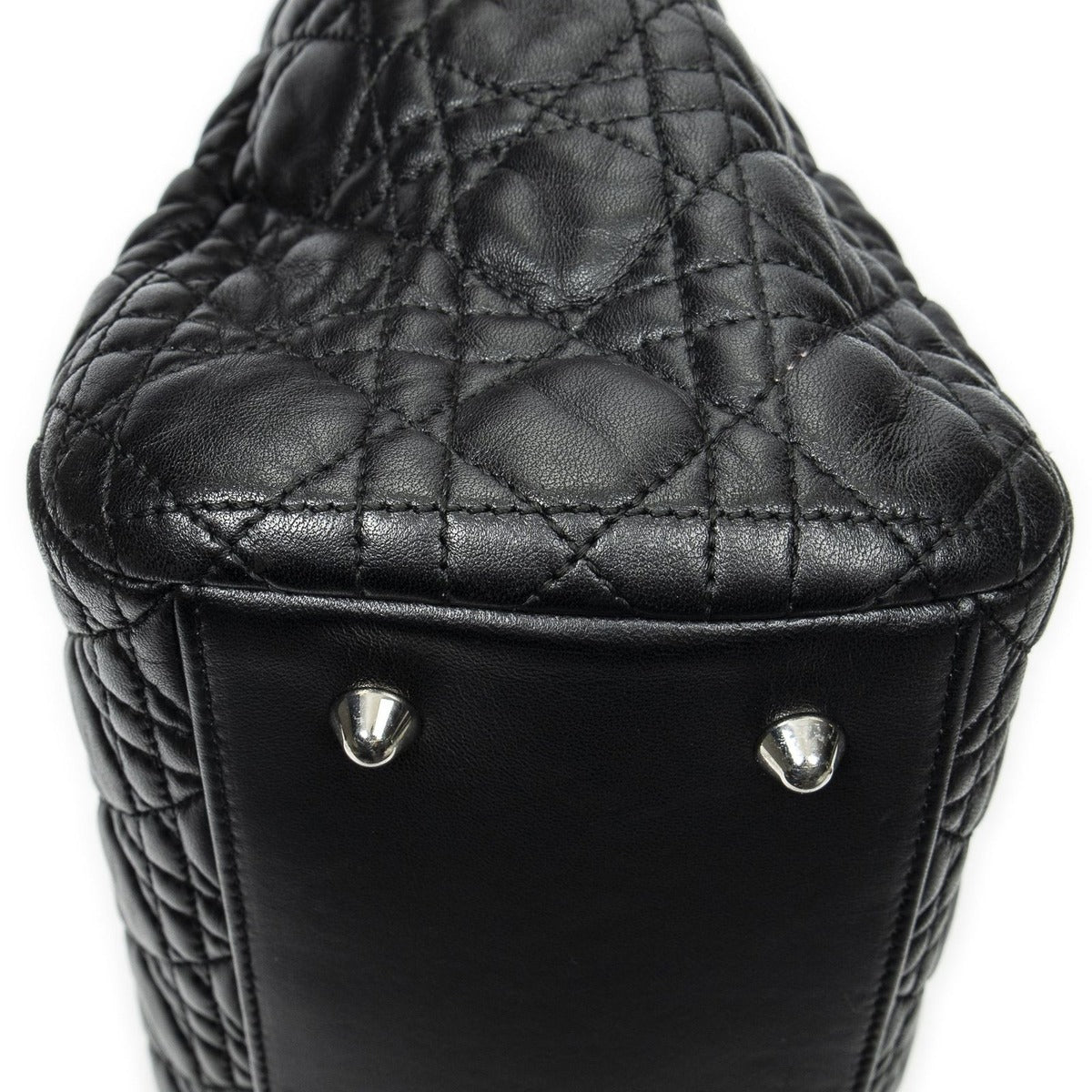 Dior Soft Shopping Tote Black Cannage Lambskin Leather — view 7