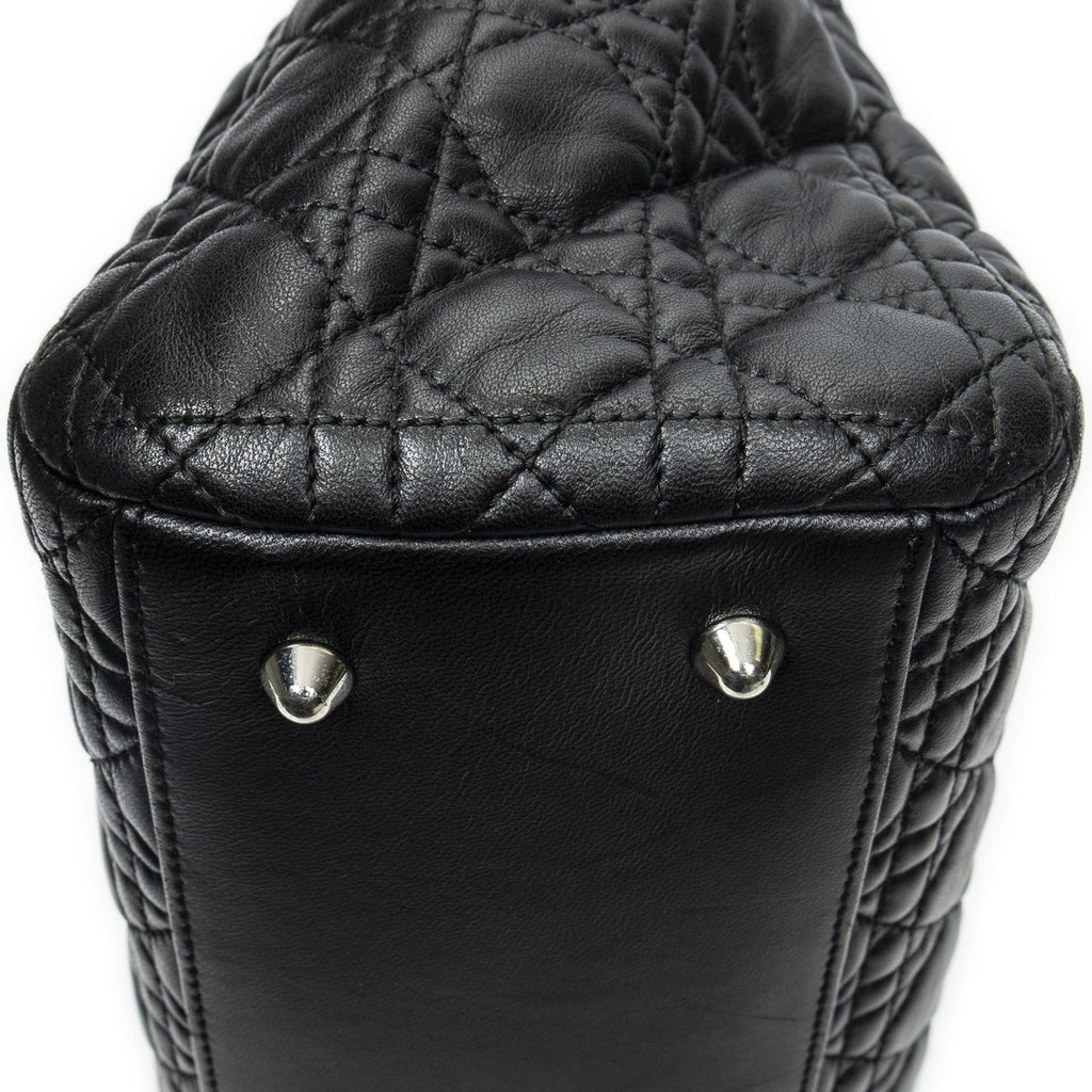 Dior Soft Shopping Tote Black Cannage Lambskin Leather — view 8