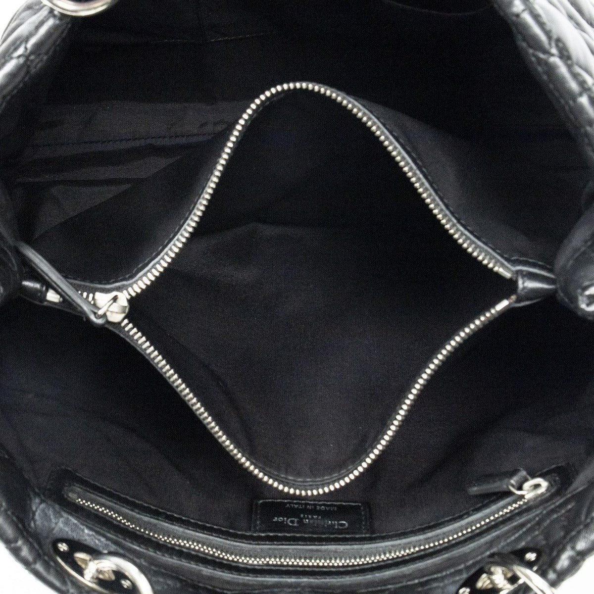Dior Soft Shopping Tote Black Cannage Lambskin Leather — view 9