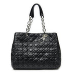 Dior Soft Shopping Tote Black Cannage Lambskin Leather