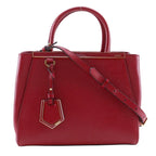 Fendi Petit Toujours 2-Way Shoulder 8 Bh253 Leather Red Handbag