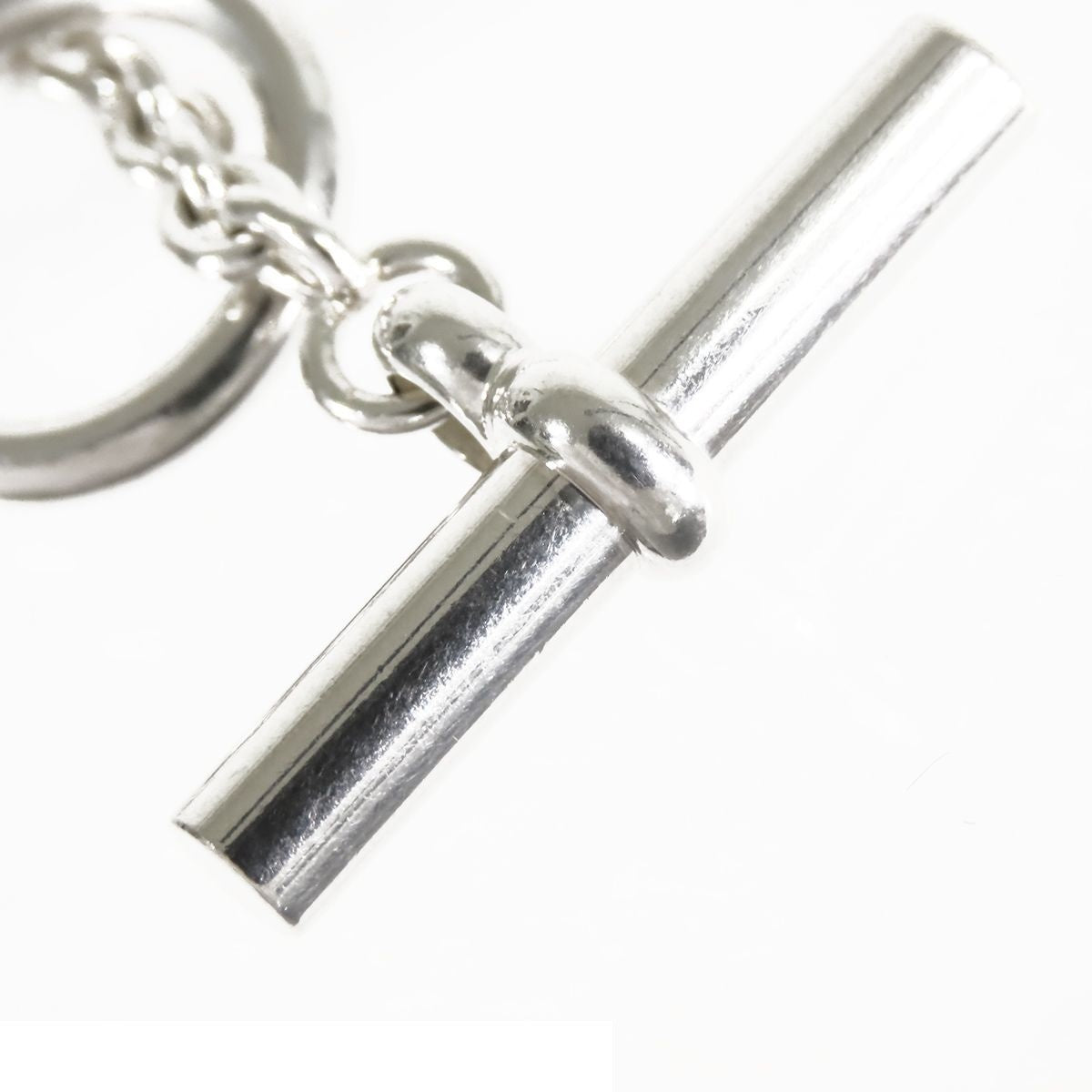 Hermes Farandole Long Silver Chaine D'ancre Necklace — view 3