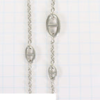 Hermes Farandole Long Silver Chaine D'ancre Necklace — view 7