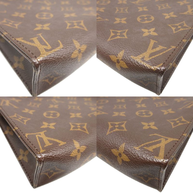 Louis Vuitton Monogram Poche Toilette 19 Brown Pouch 0581 — view 7