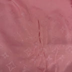 Louis Vuitton Shawl Monogram Pink Silk Wool Vintage Scarf — view 9