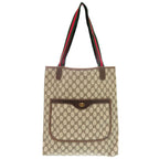 Gucci Vintage Sherry GG 39 002 4487 Canvas Beige Tote Bag 1656