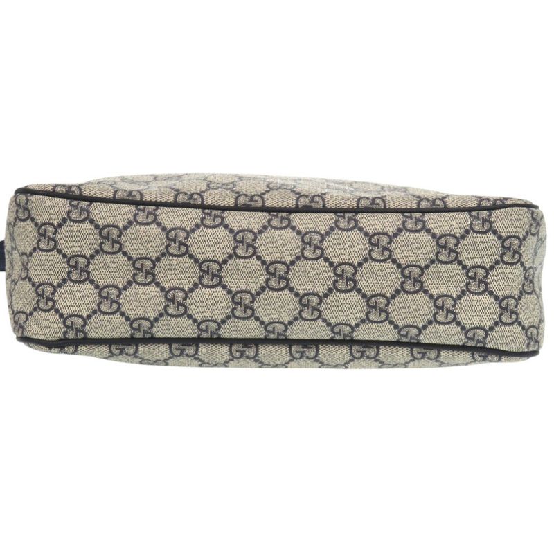 Gucci GG Supreme Canvas Navy Beige Shoulder Bag Blue 0088 — view 4