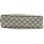 Gucci GG Supreme Canvas Navy Beige Shoulder Bag Blue 0088 — view 4