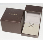 Gucci Rings 18K White Gold Diamond GG Running Xring Full — view 3