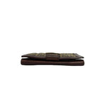 Fendi Box Zucchino FF Pattern Logo Canvas Leather Bifold Wallet Brown Handbag — view 3