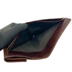 Fendi Box Zucchino FF Pattern Logo Canvas Leather Bifold Wallet Brown Handbag — view 8
