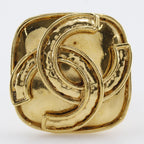 Chanel Coco Mark Vintage Gold Plated 94 P 24 g Earrings — view 5