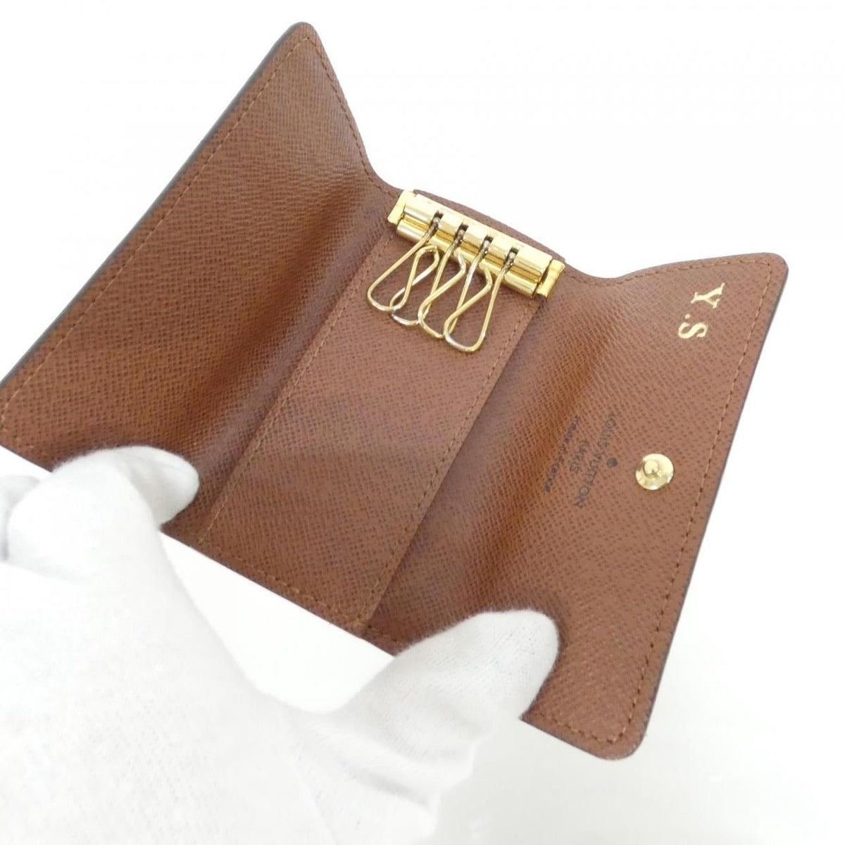 Louis Vuitton Monogram Multicles Key Case Holder Brown Marron — view 3