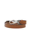 Prada Brown Silver Leather
