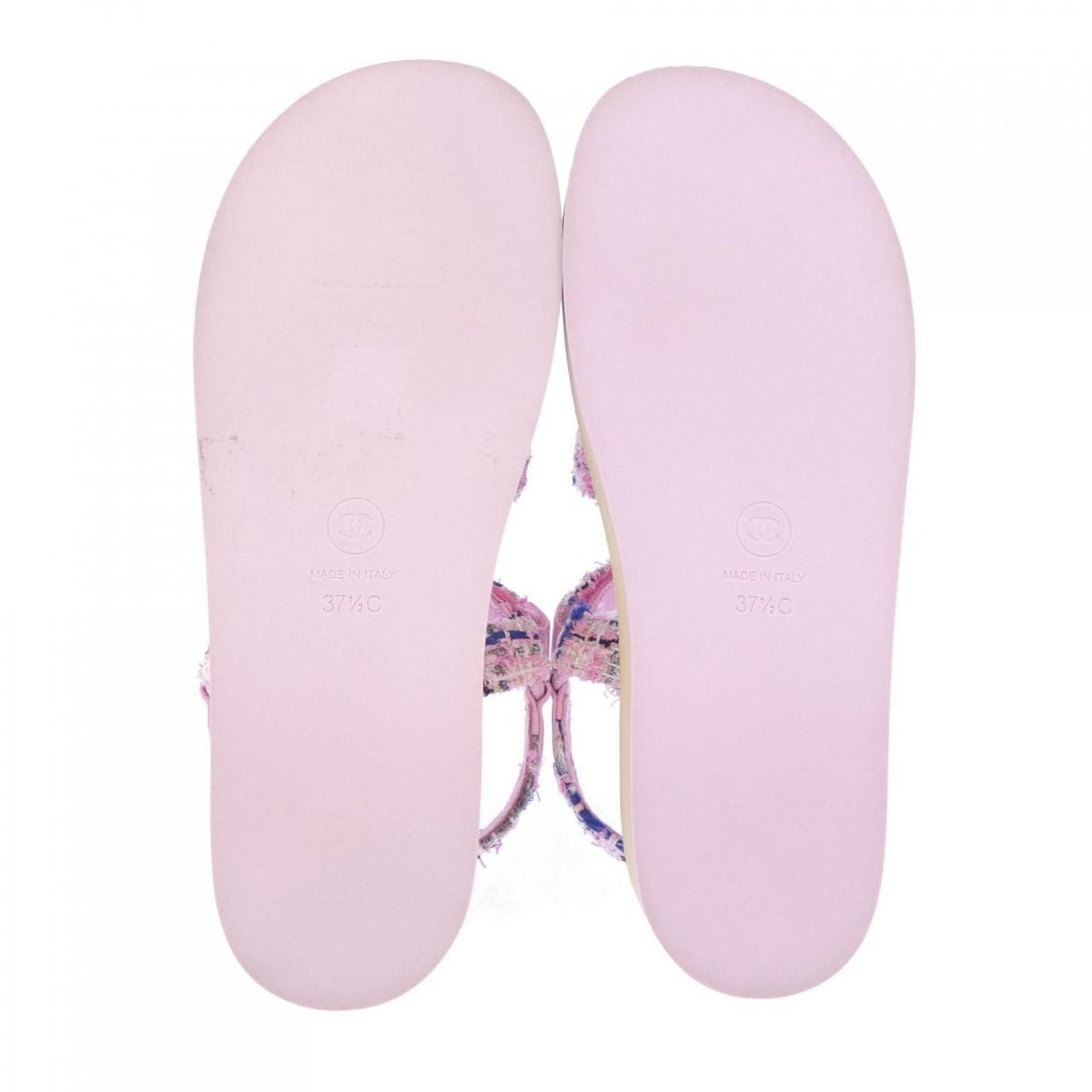 Chanel Sandals Cotton Tweed — view 4