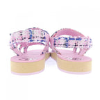 Chanel Sandals Cotton Tweed — view 5