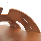 Hermes Eze Sandals Size 39 Leather Cork Natural Thick Sole — view 9
