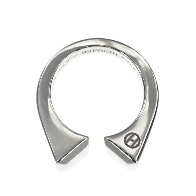 Hermes Ring Cour De Forges GM Size 53 AG 925 Silver Accessories — view 6