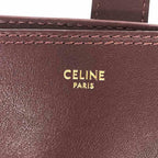 Celine Leather Shoulder Bag Bordeaux — view 4