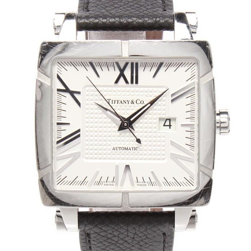 Tiffany & Co Watch Atlas Gent Square Automatic White