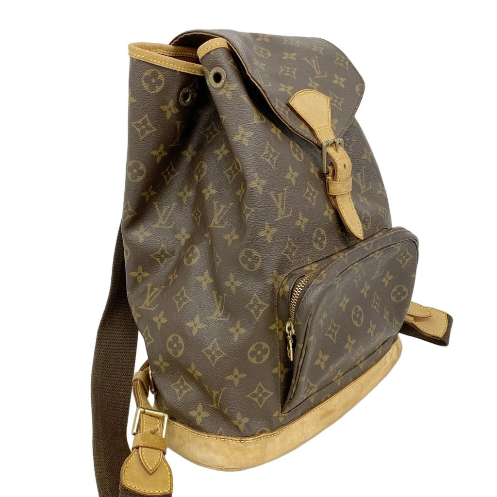 Louis Vuitton Backpack Monogram Montsouris GM Brown — view 2