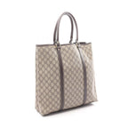 Gucci Tote GG Plus Beige Canvas Leather Brown — view 2