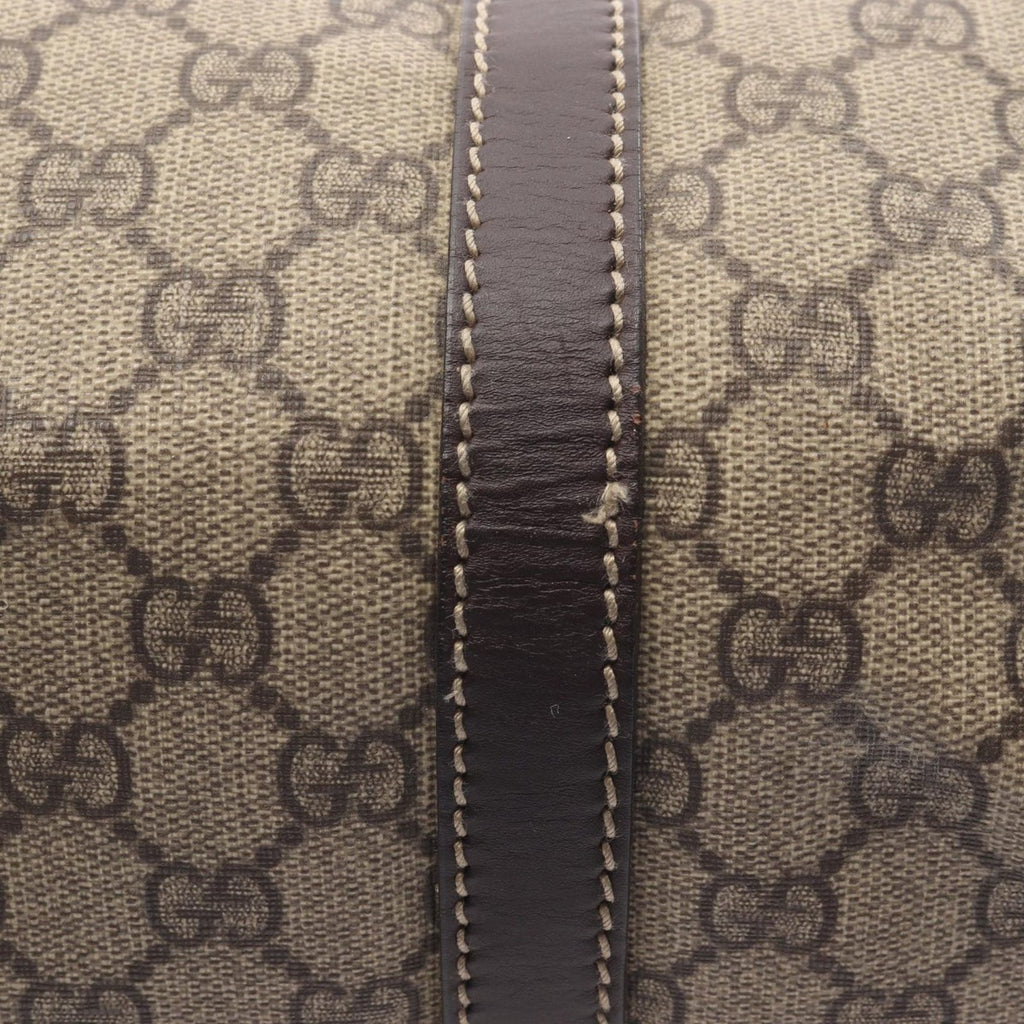Gucci Tote GG Plus Beige Canvas Leather Brown — view 8