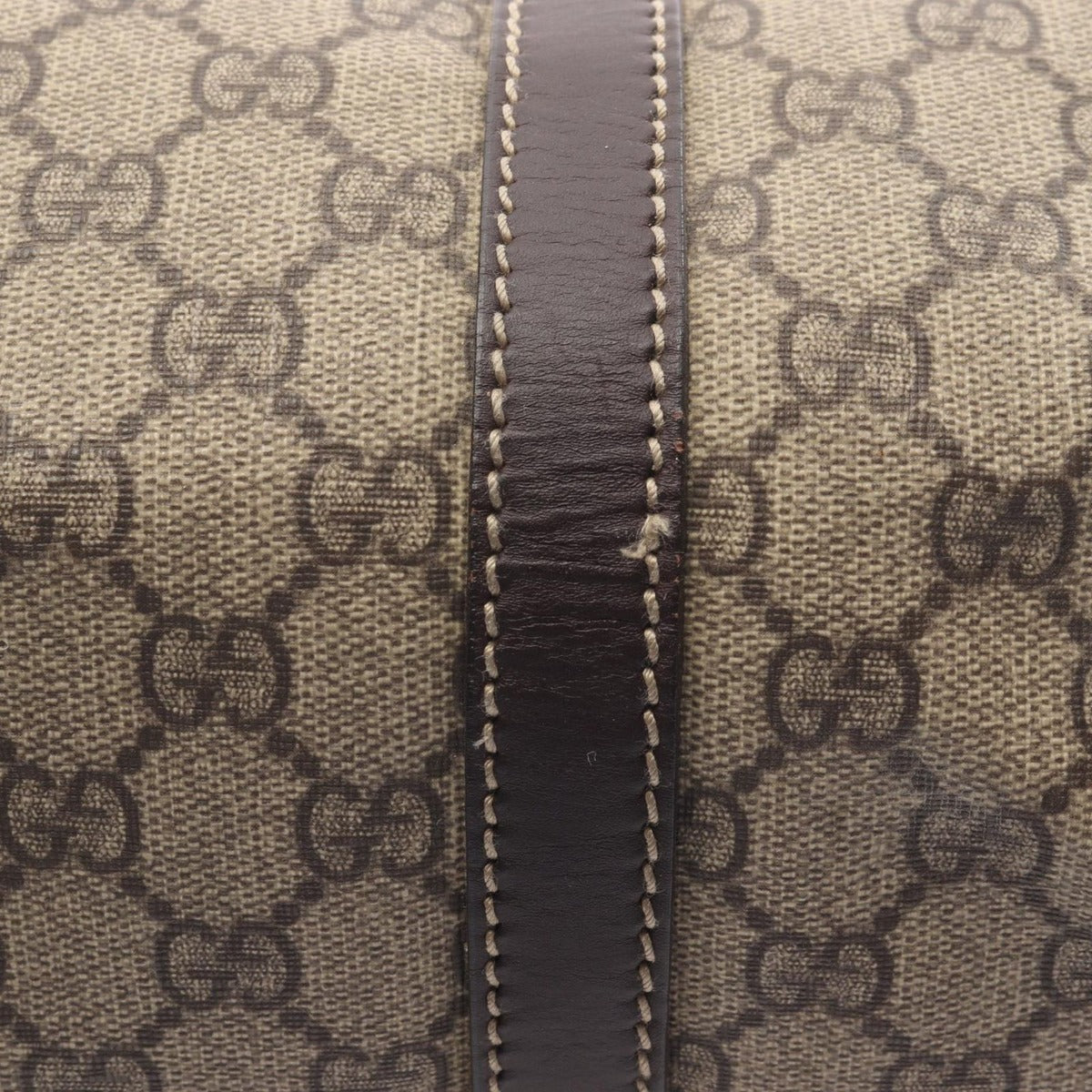 Gucci Tote GG Plus Beige Canvas Leather Brown — view 8