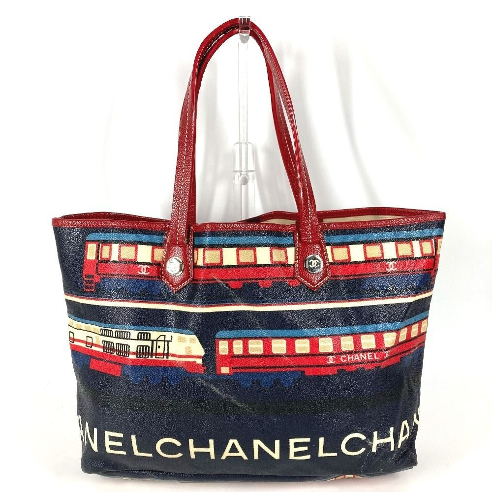 Chanel Tote Central Station Leather Red