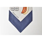 Hermes Scarf Twill Up Wow Silk Dot Blue White — view 3