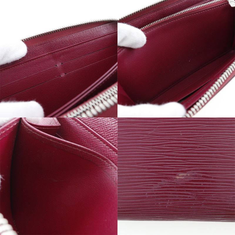 Louis Vuitton Zippy Wallet Epi Leather Red Mi1106 Long — view 7
