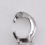 Christian Dior CD Logo Metal Silver 5.5 g Earrings — view 6