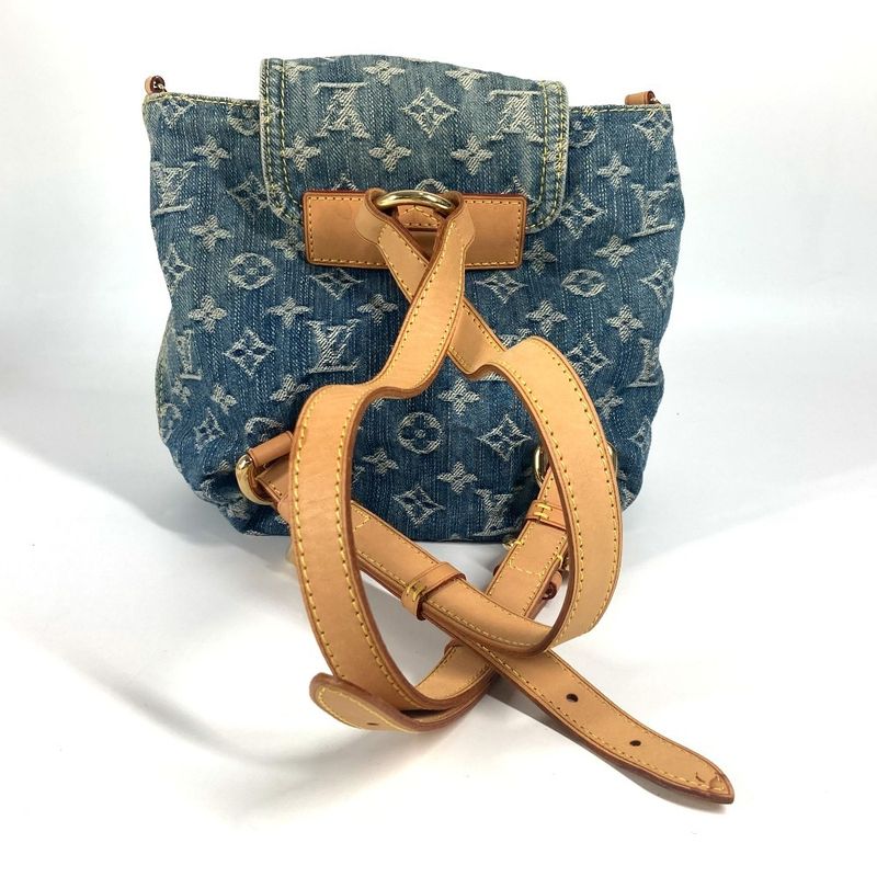 Louis Vuitton Backpack Ado PM Monogram Denim Canvas Blue — view 2