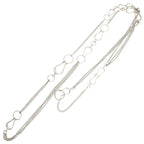 Hermes Horsebit Silver Necklace — view 3