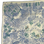 Hermes Carre 140 Large le Jardin de Leila Geant Leila's Garden Blue — view 3