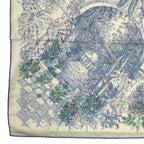 Hermes Carre 140 Large le Jardin de Leila Geant Leila's Garden Blue — view 5